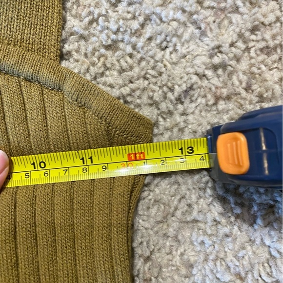 Madewell Women’s Tilney Ribbed Sweater Tank Size XS in Spiced Olive Square Neck - Picture 5 of 7